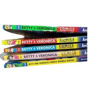 Lot of 5 Betty & Veronica Comics Double Digest Mixed Issues Archie Library